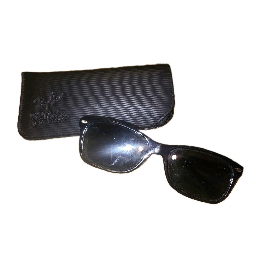 Ray Ban RB5228 55□17 140 Black Summer Vacation Logo Sunglasses & Case